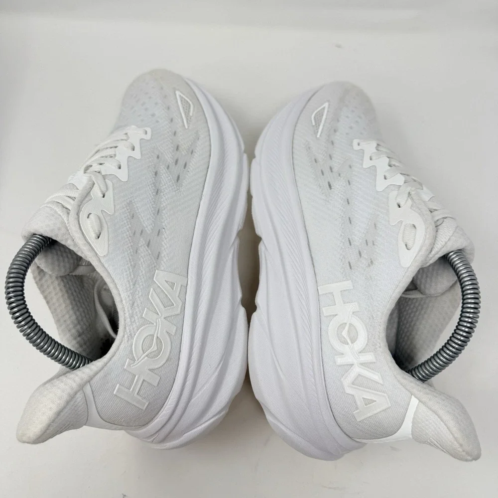 HOKA Clifton 9 Women's Size 8 B White Running Shoes 1127896 WWH Sneakers